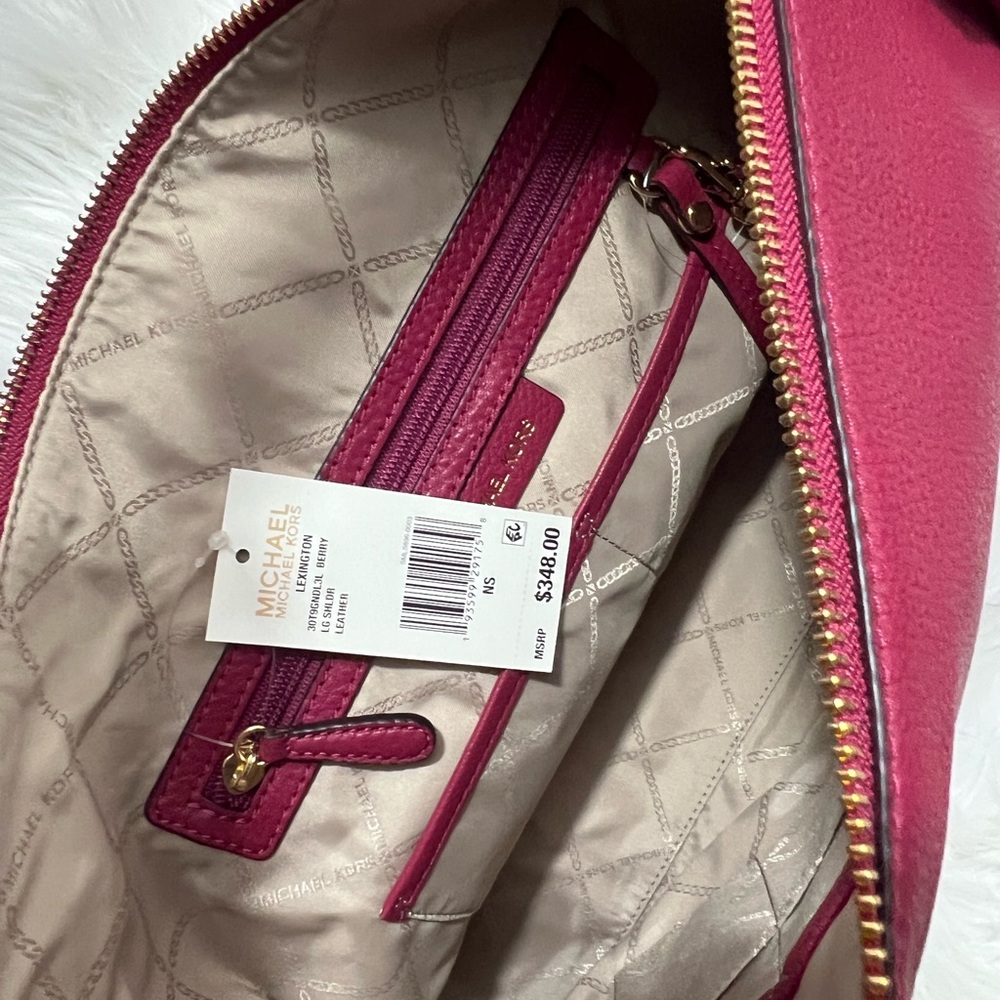 Michael Kors Burgundy Leather Shoulder Bag ✨brand new✨ - Picture 6 of 10